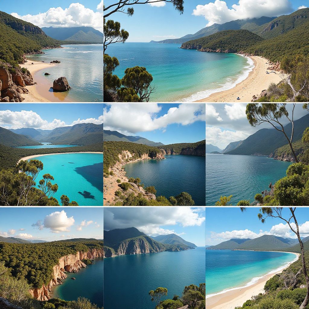 Australian landscapes collage