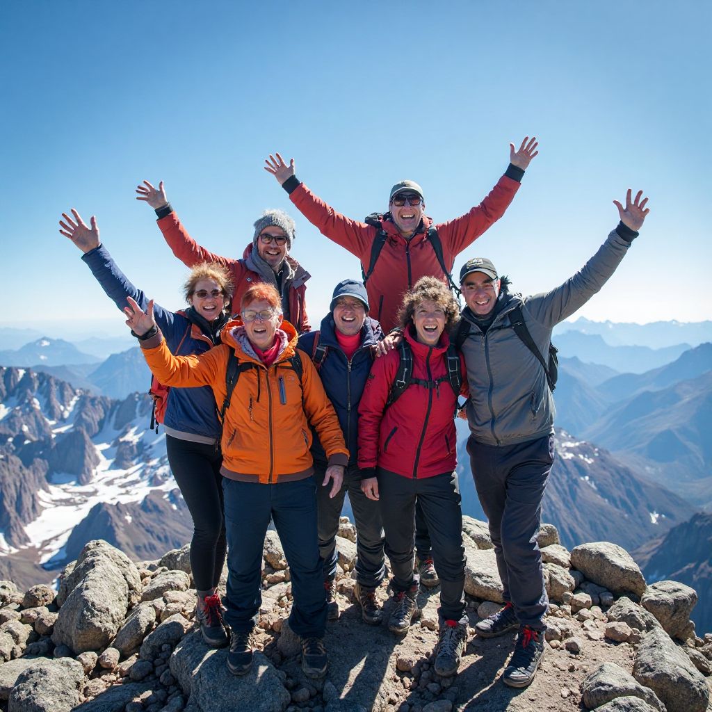 Mountain climbing success